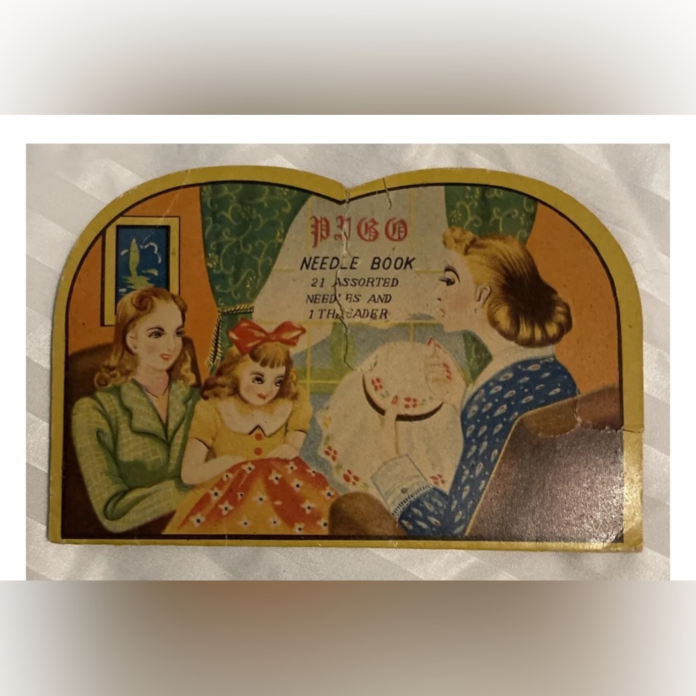 VINTAGE FINEPOINT SEWING NEEDLE BOOK MADE IN JAPAN